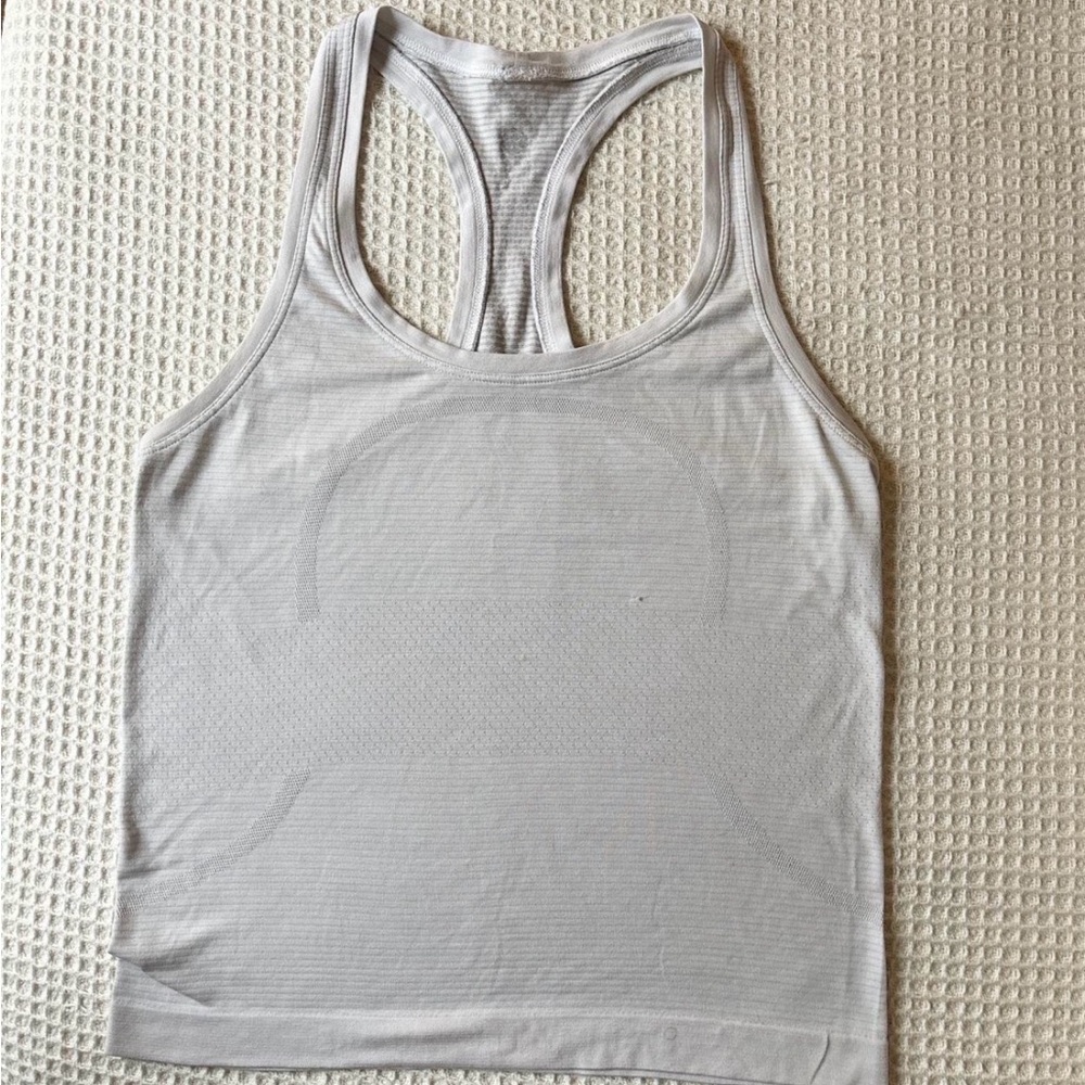 lululemon athletica White Racerback Performance Tank